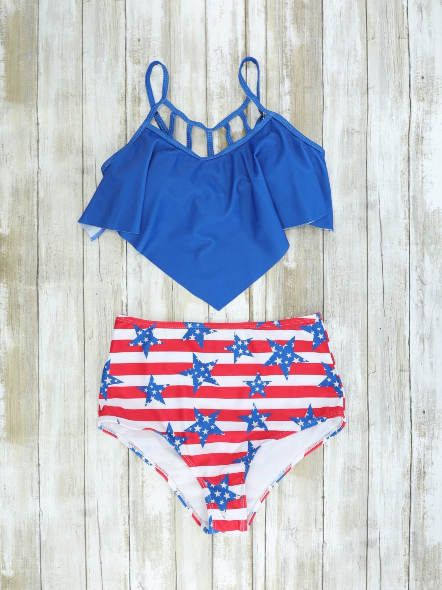 Family Red, White, & Blue Star Swimsuit - Marie Nicole Clothing