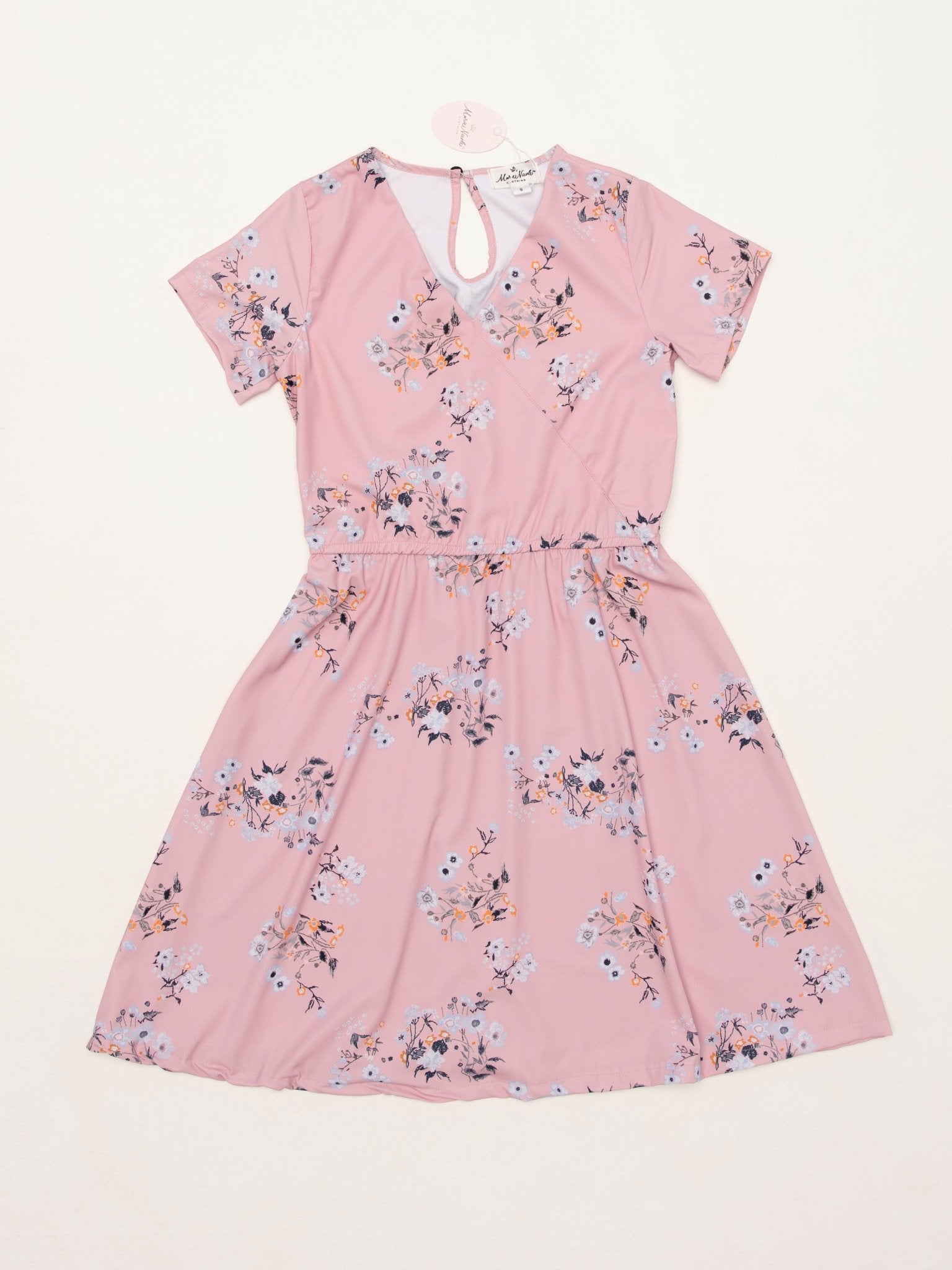 Mom & Me Pink Floral Dress & Romper - Marie Nicole Clothing
