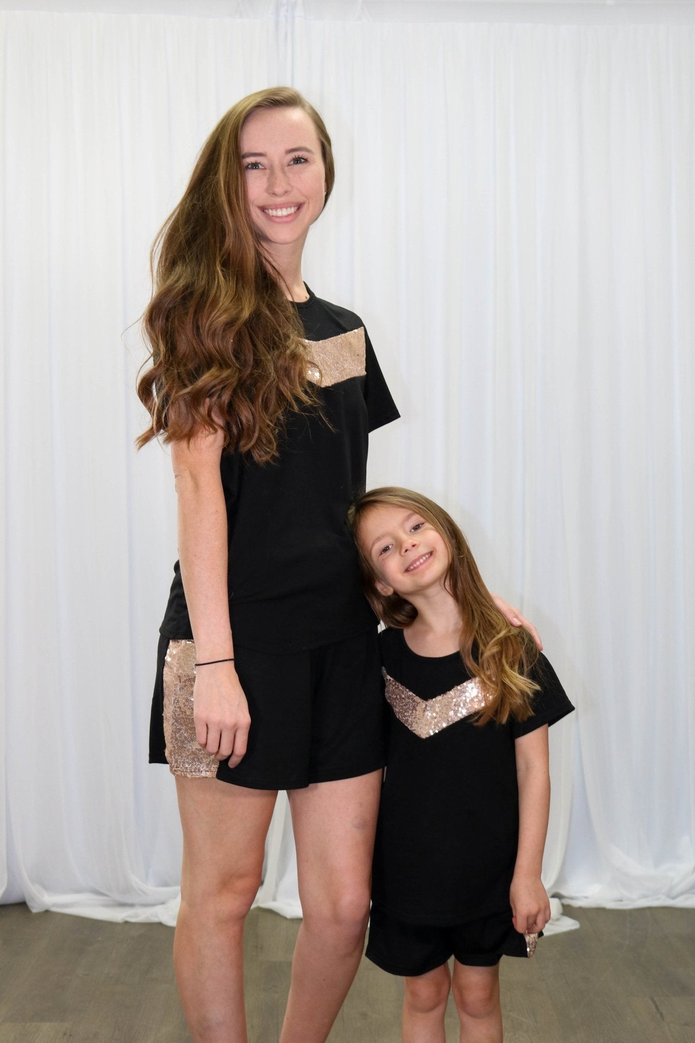 Mom & Me Gold Sequin Loungewear Set - Marie Nicole Clothing