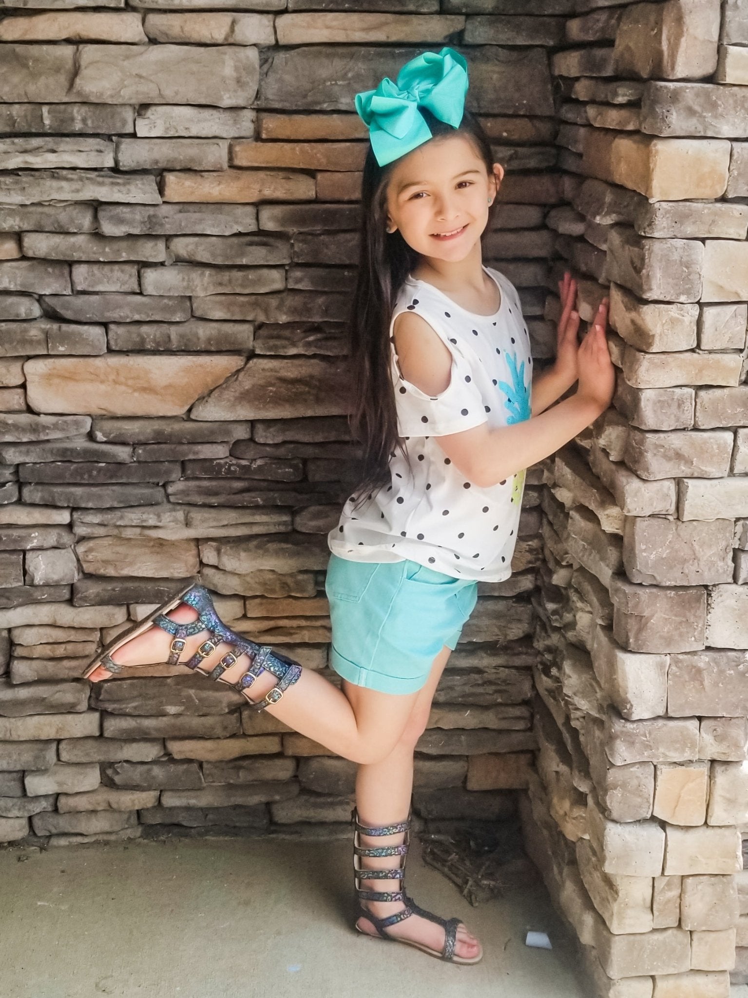 Pineapple Polka Dot Top & Shorts Outfit - Marie Nicole Clothing
