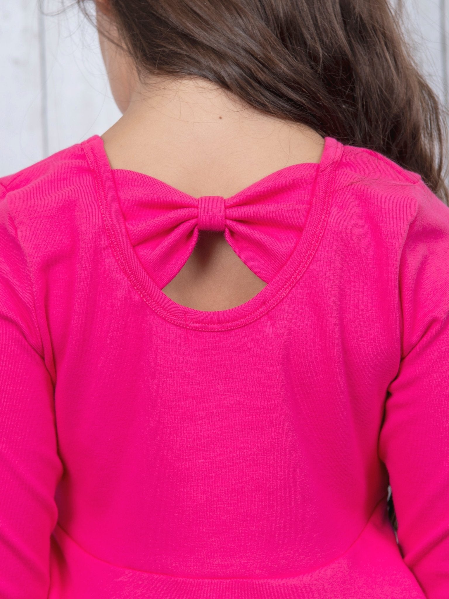 Cotton Bow Back Button Ruffle Sleeve Peplum Top - Multiple Colors - Marie Nicole Clothing
