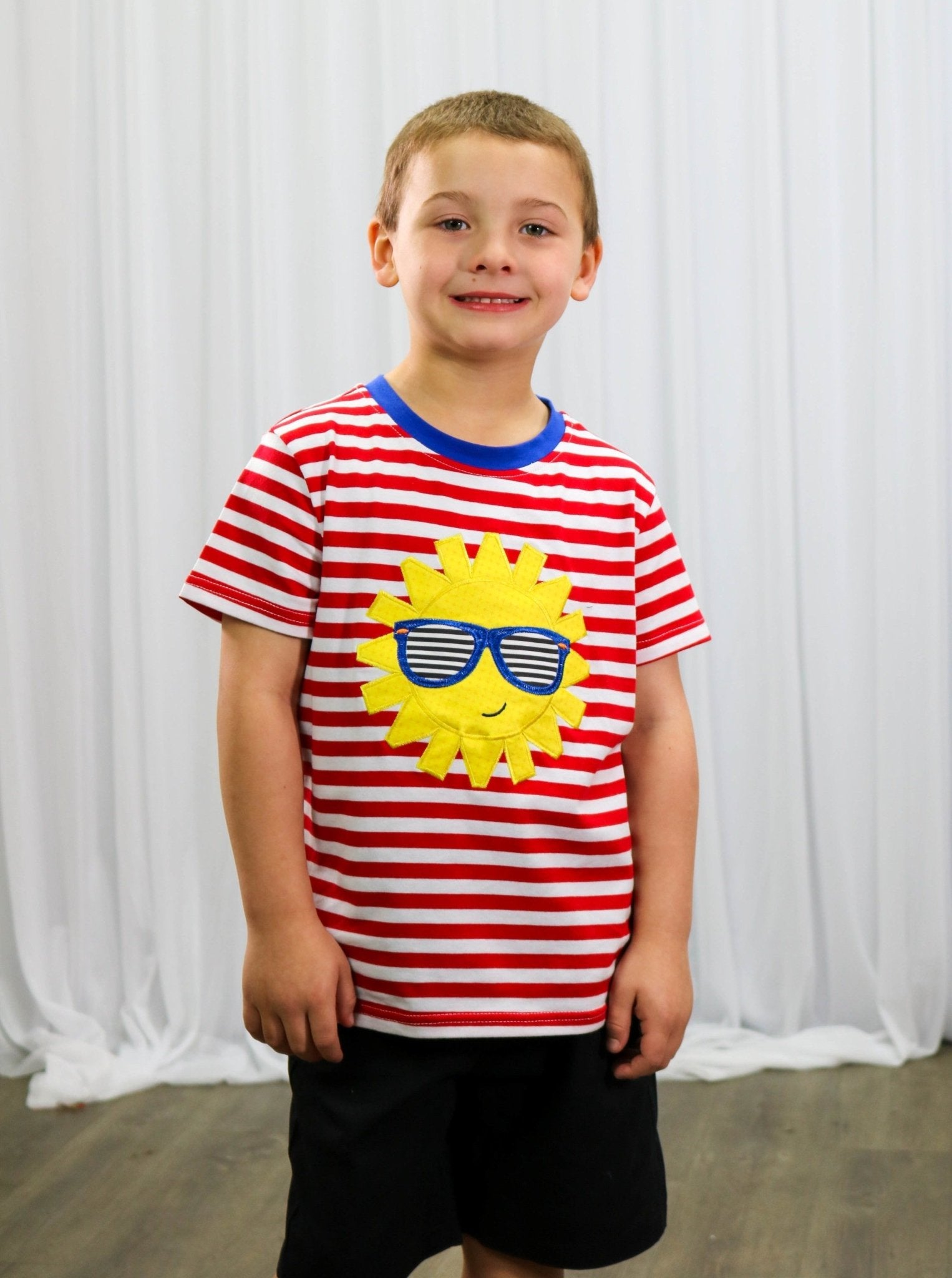 Red, White, & Blue Sunshine Tee Shirt - Marie Nicole Clothing