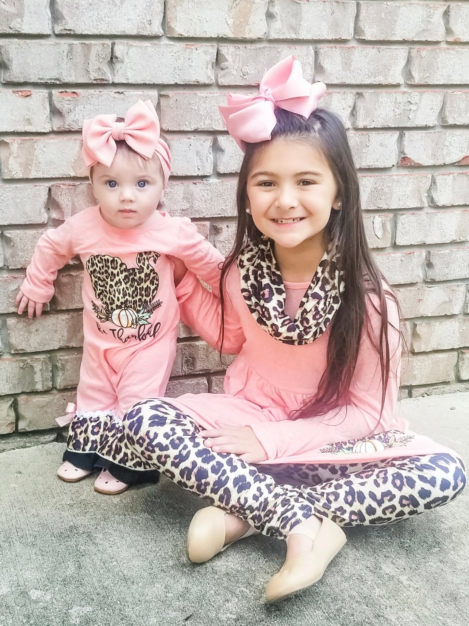 Be Thankful Leopard Turkey 3 Piece Outfit - Marie Nicole Clothing