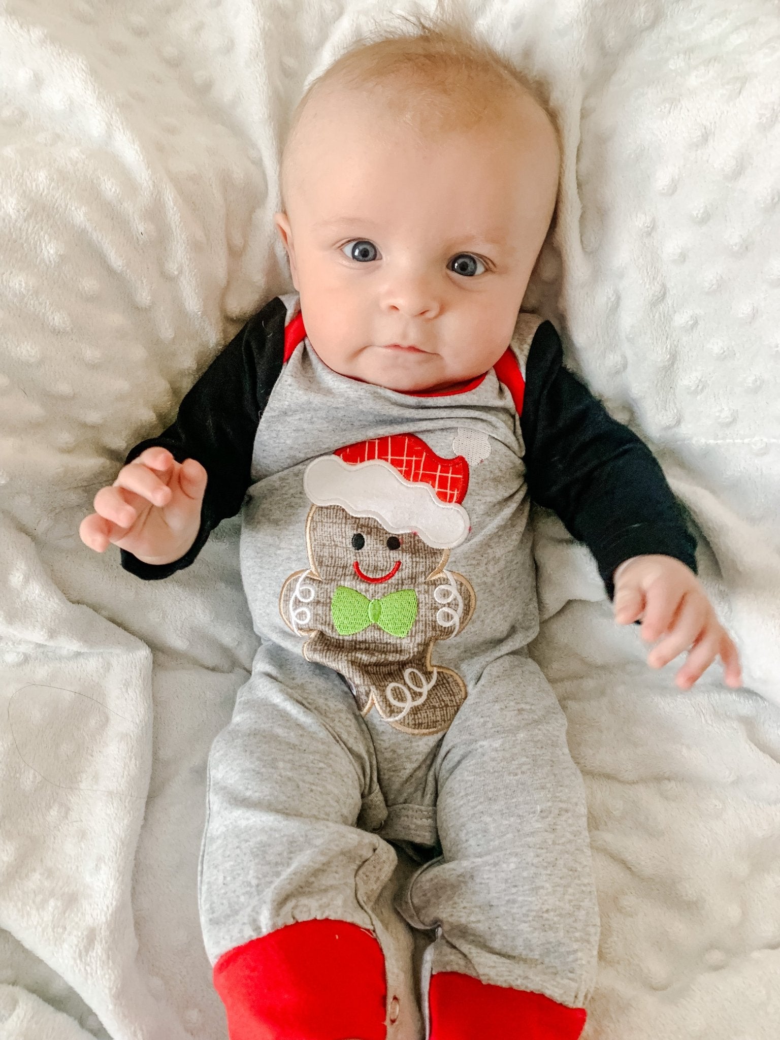 Gingerbread Raglan Romper - Marie Nicole Clothing