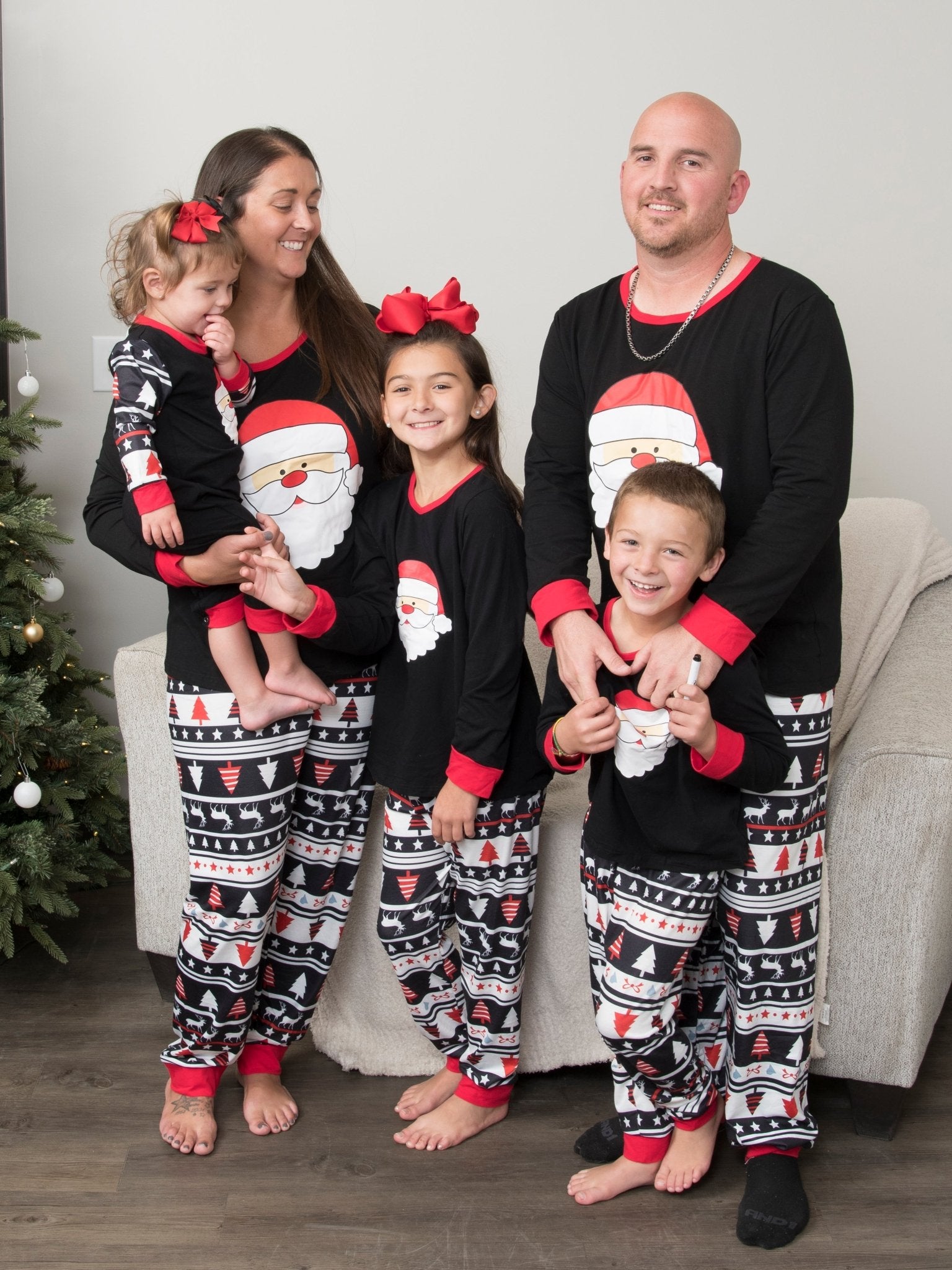 Family Santa Christmas Pajamas - Marie Nicole Clothing