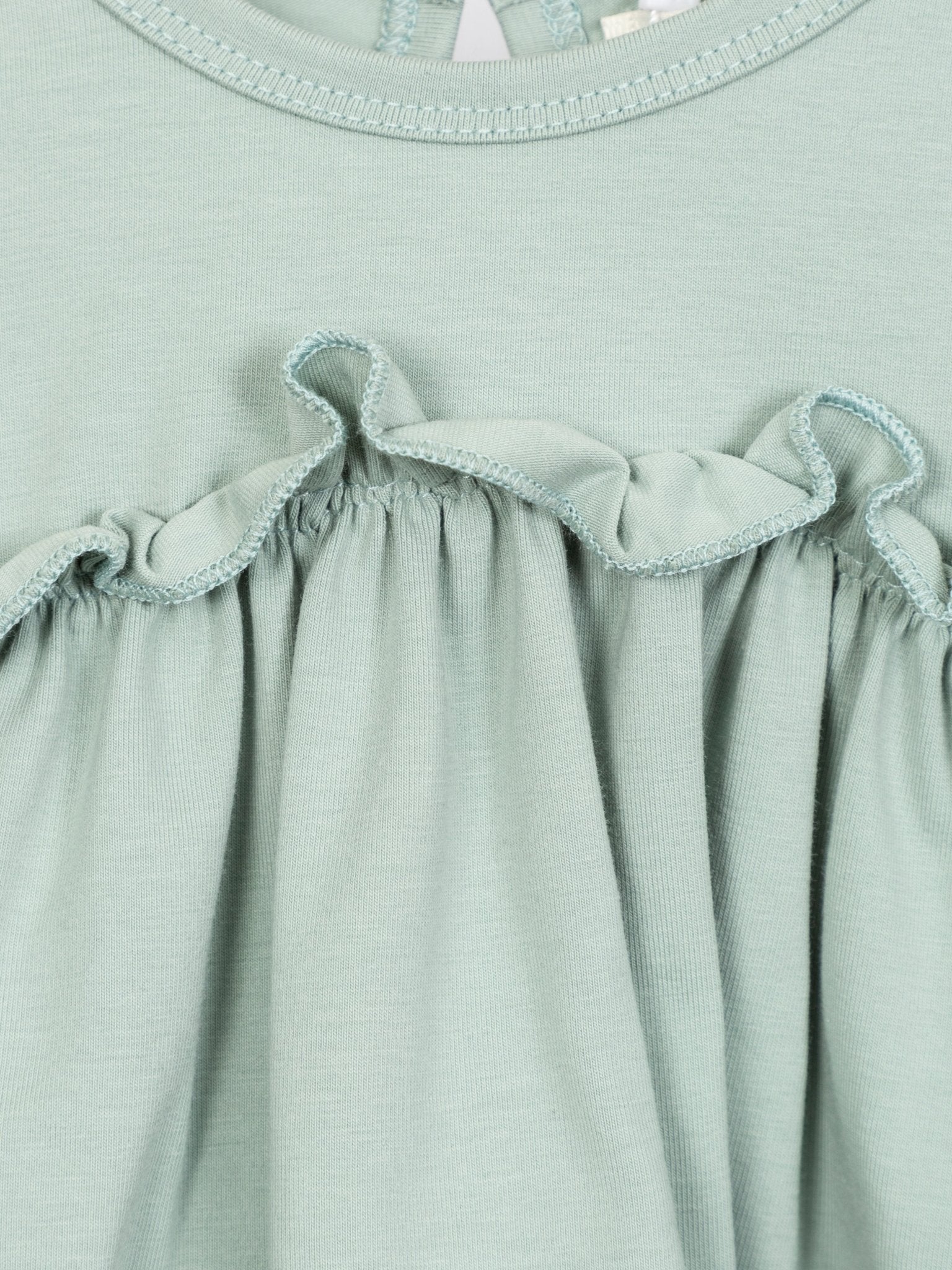 Cotton Puff Sleeve Ruffle Tunic - Multiple Colors - Marie Nicole Clothing