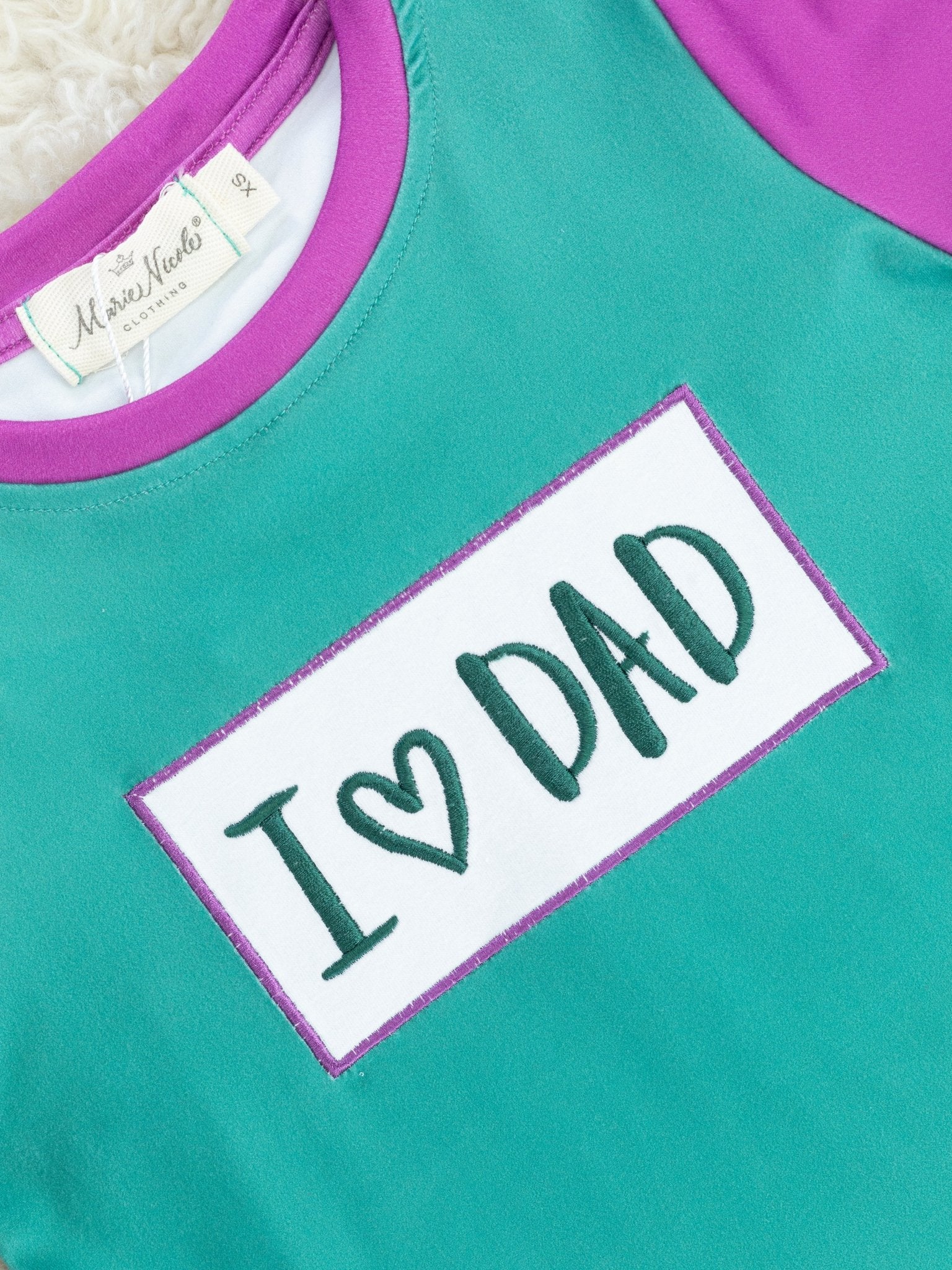 Green "I Love Dad" Shirt - Marie Nicole Clothing