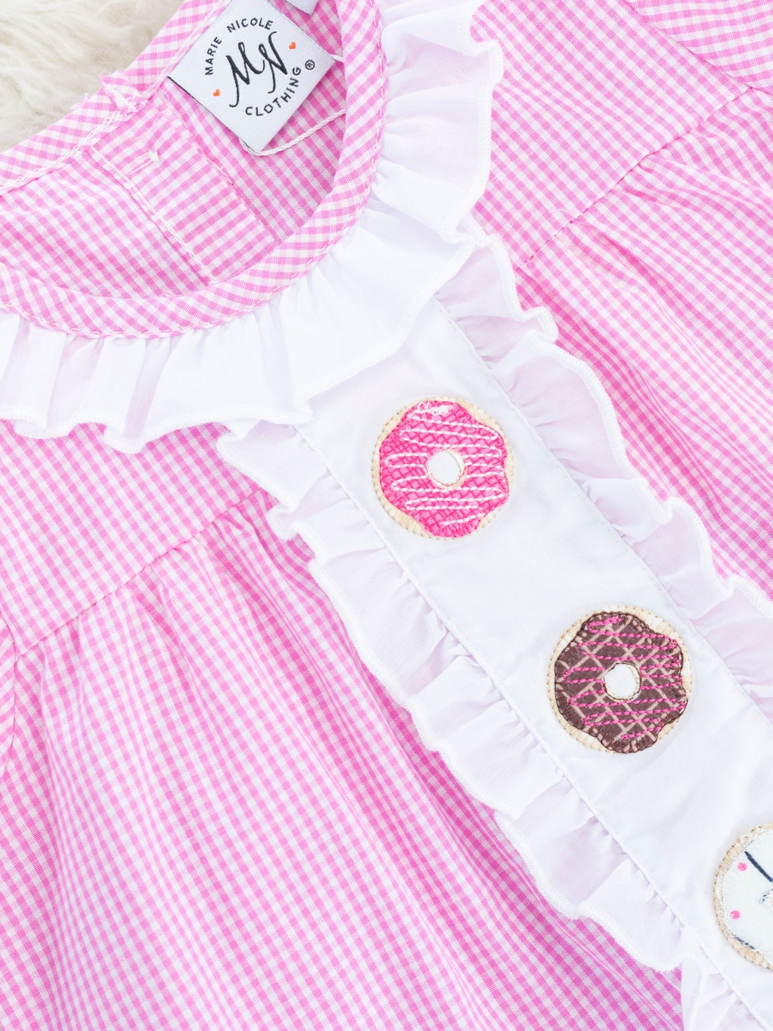 Pink Donut Ruffle Outfit - Marie Nicole Clothing